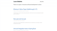 Desktop Screenshot of lucassaldanha.com